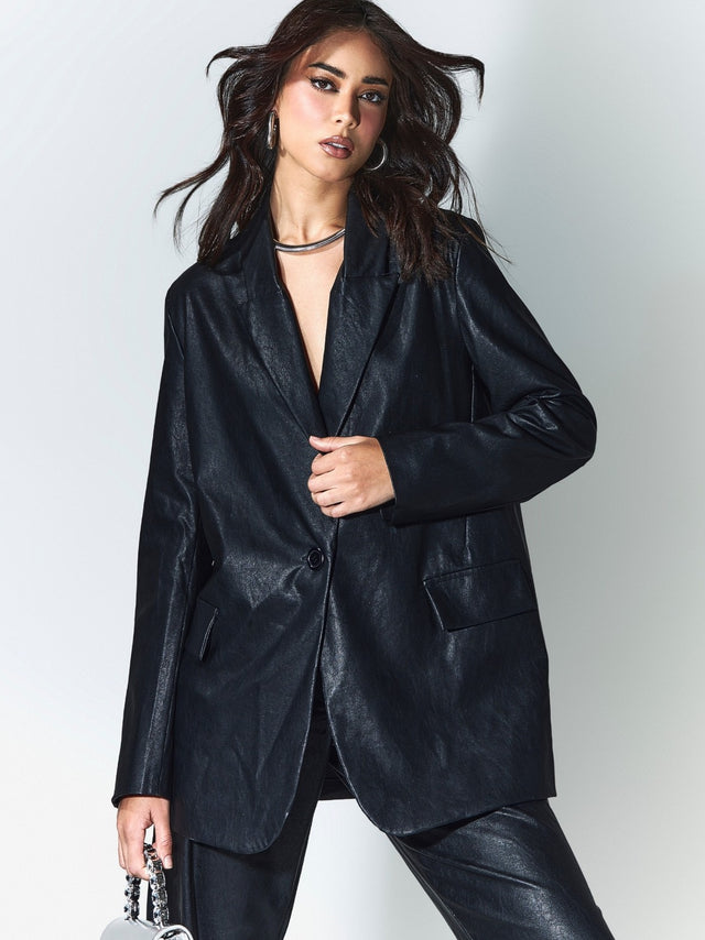 Blazer Couro Lia P