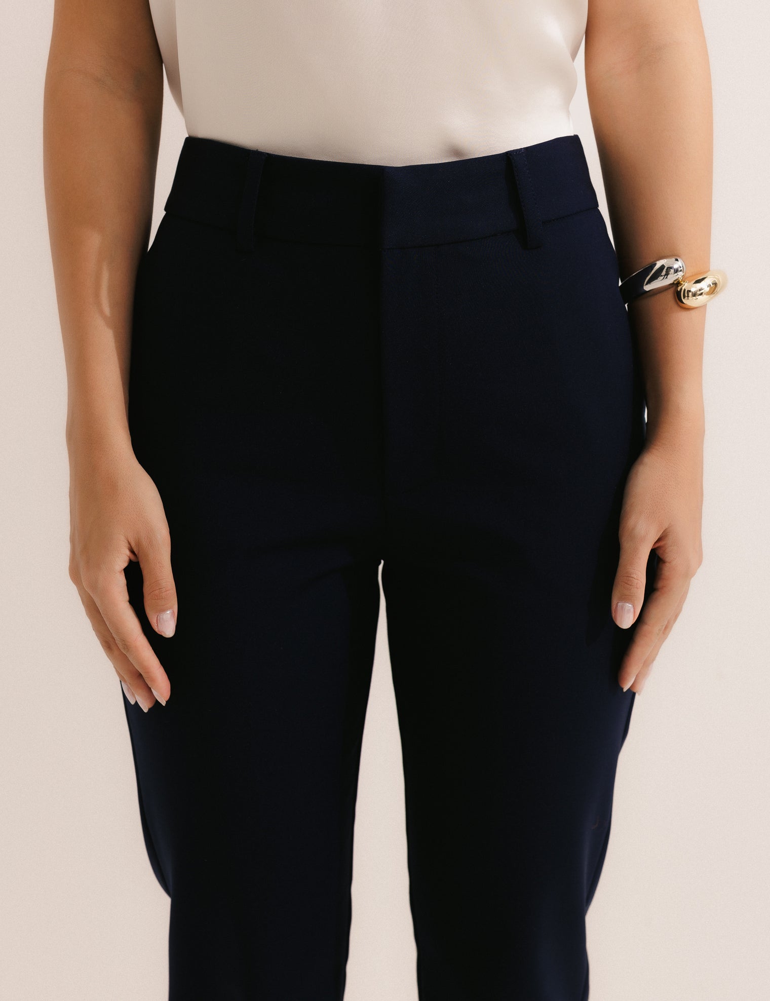 Calça Maria Sarja Poliamida Marinho