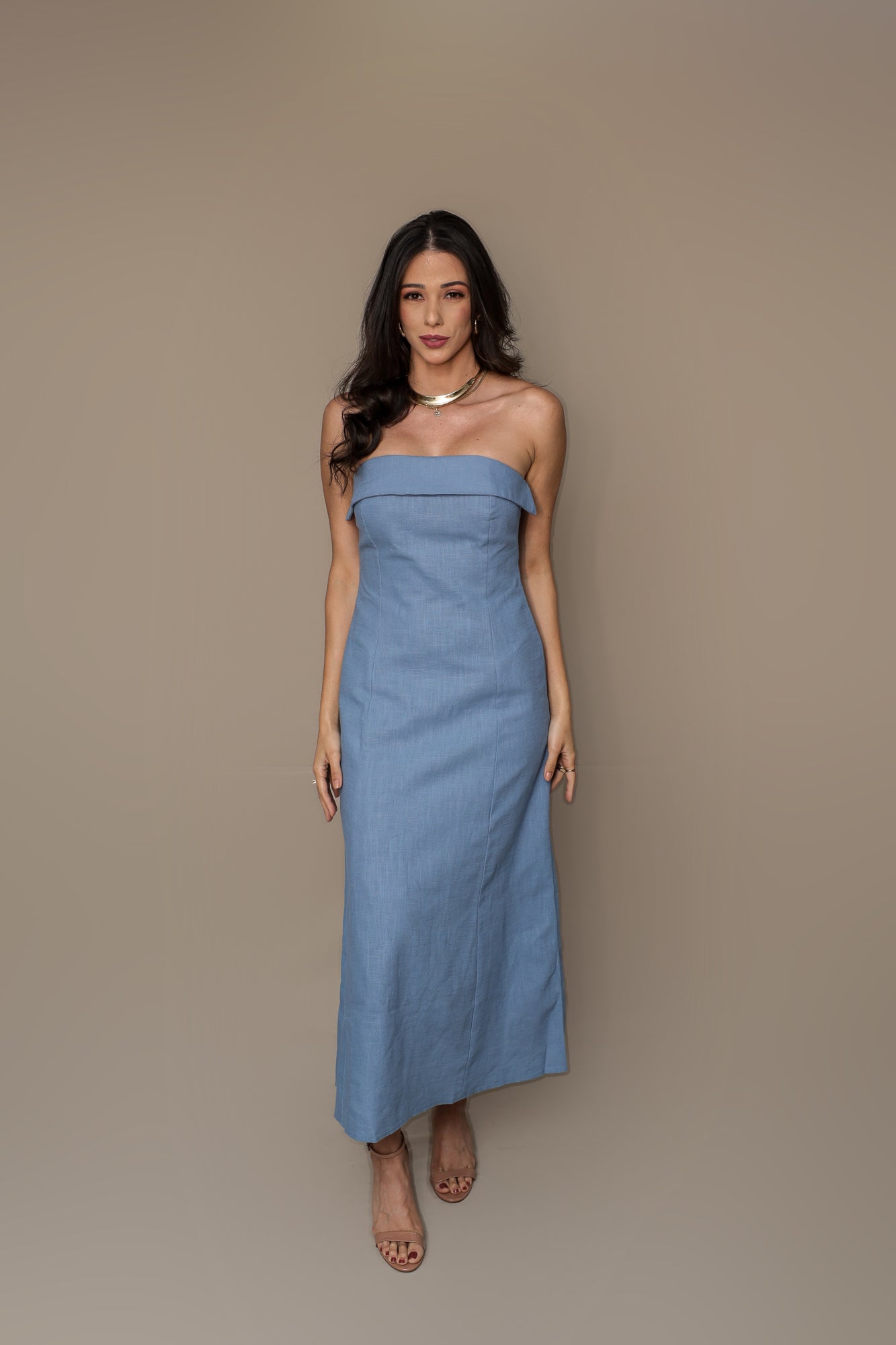 Vestido Ramie Lapela