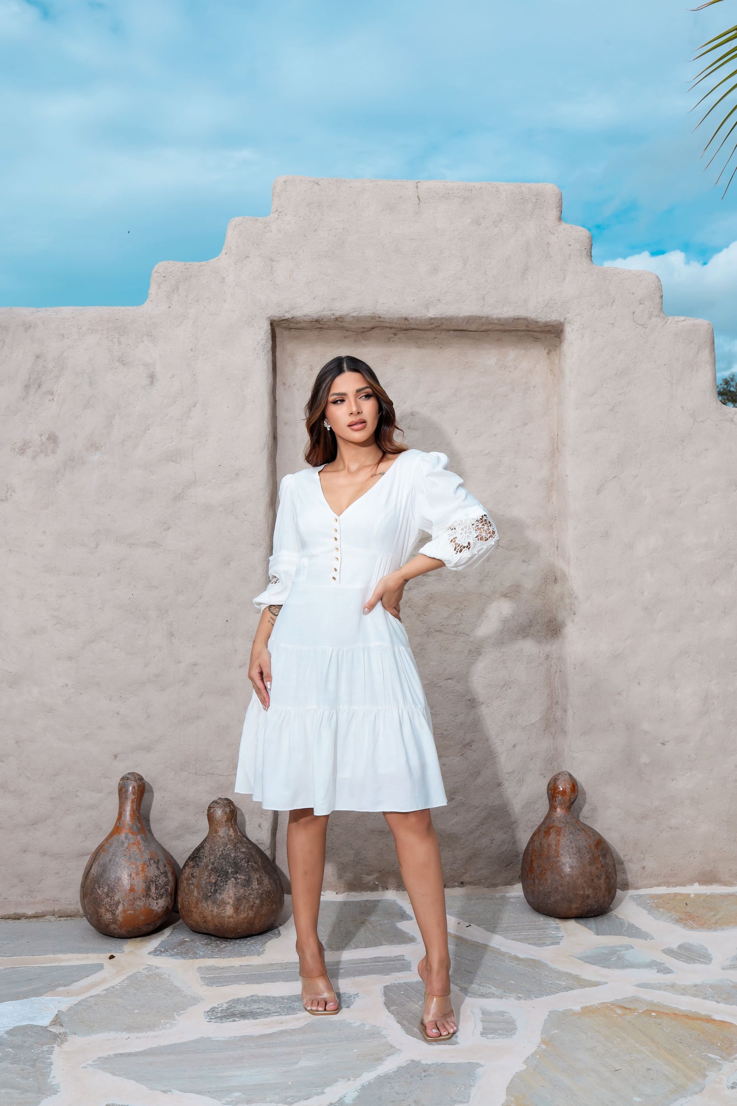 Vestido Curto Linho Evanti