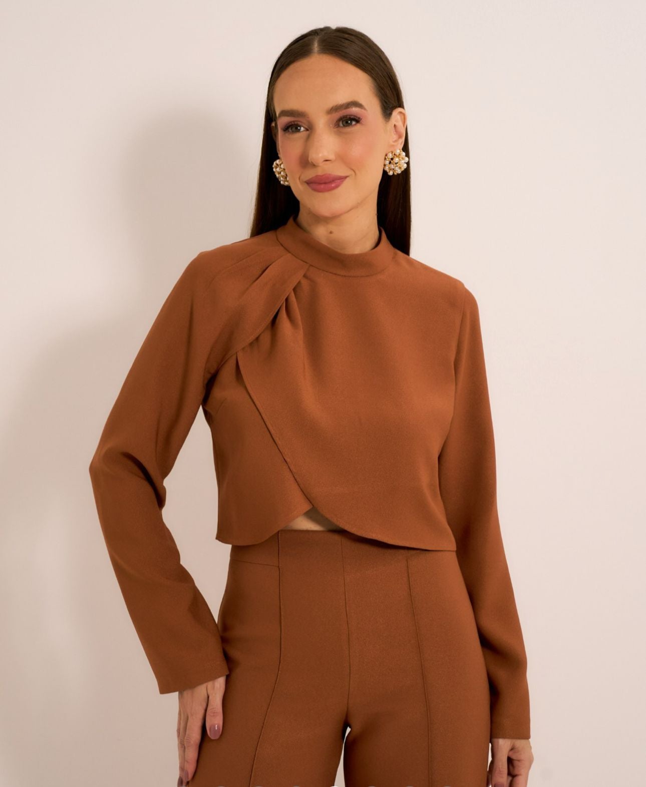 Blusa Prega Alfaiataria