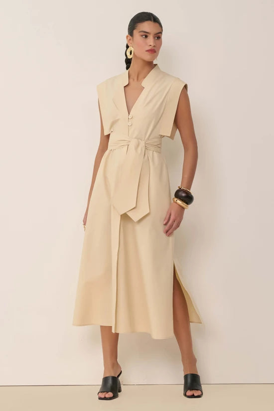 Vestido Pesponto Luna