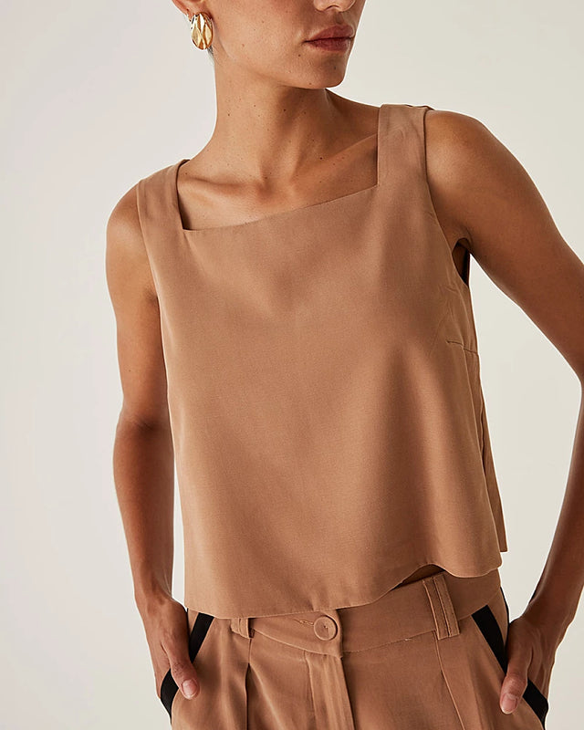 Blusa Regata Elise Marrom