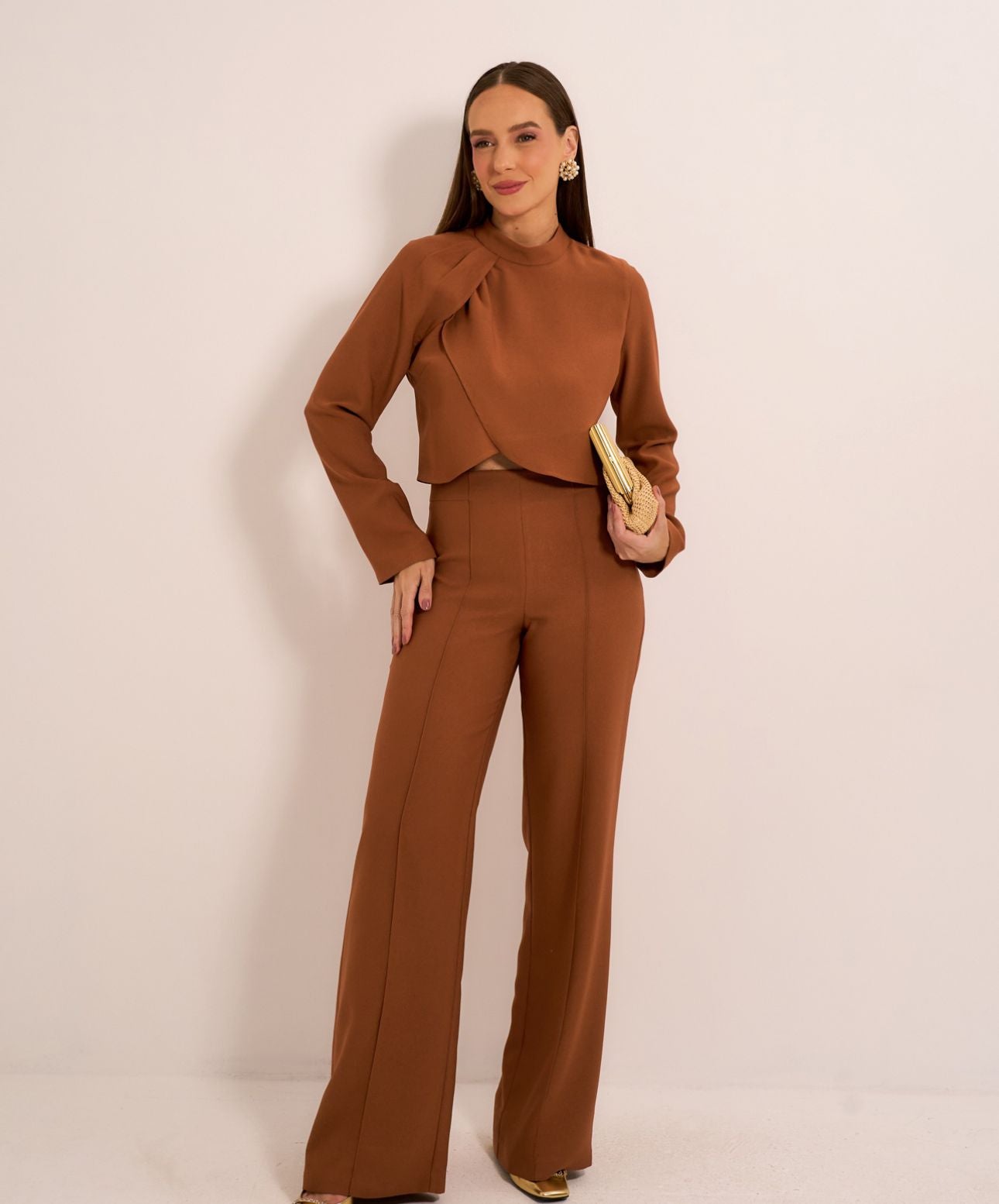 Blusa Prega Alfaiataria