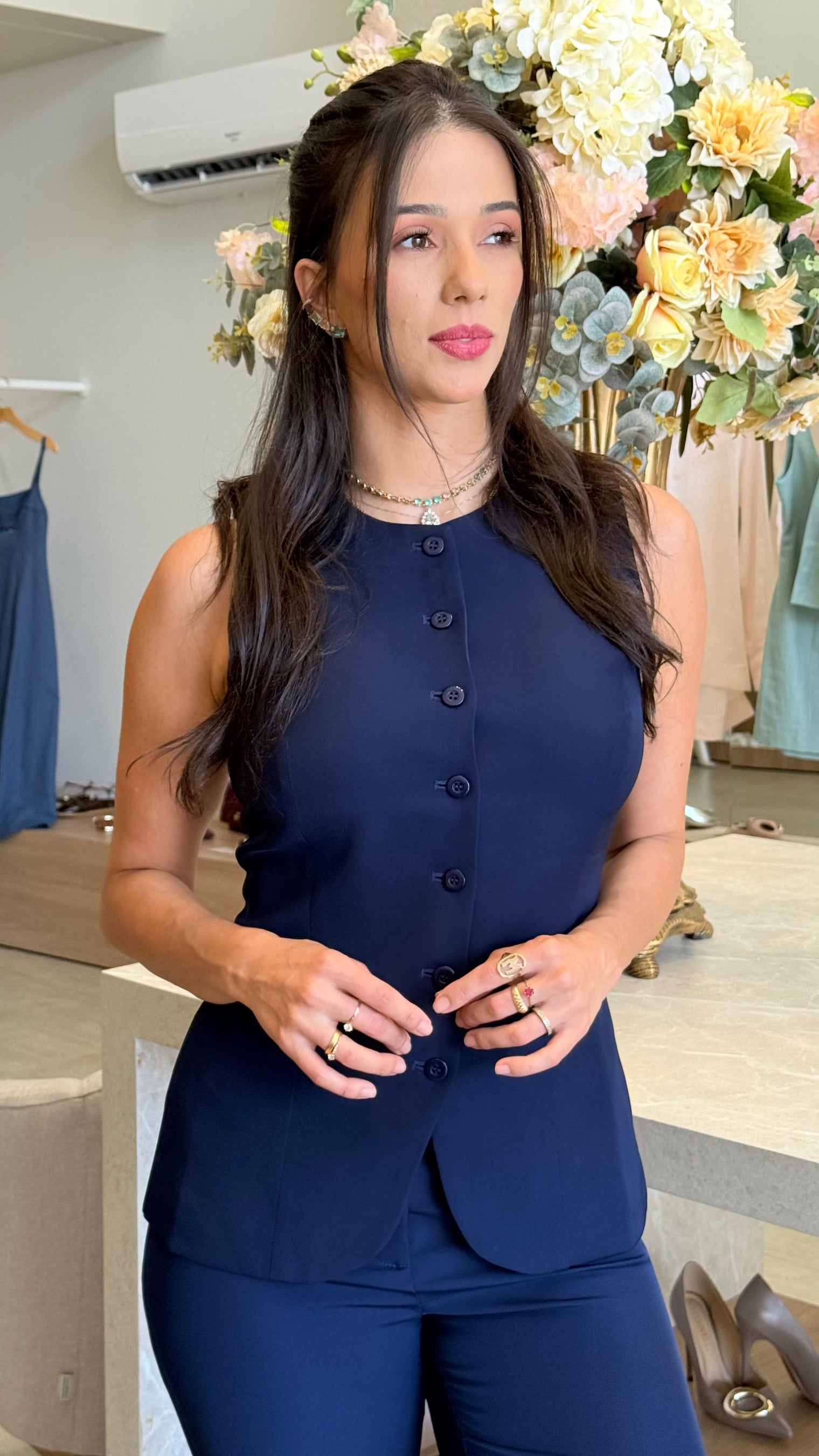 Colete Decote Redondo