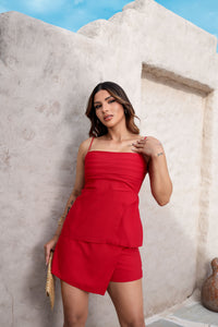 Blusa Bata Alfaiataria Drapeada Evanti