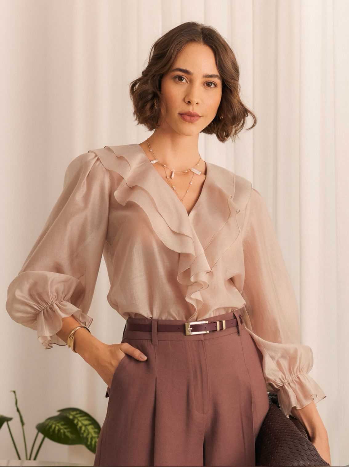 Blusa Babados Liocel