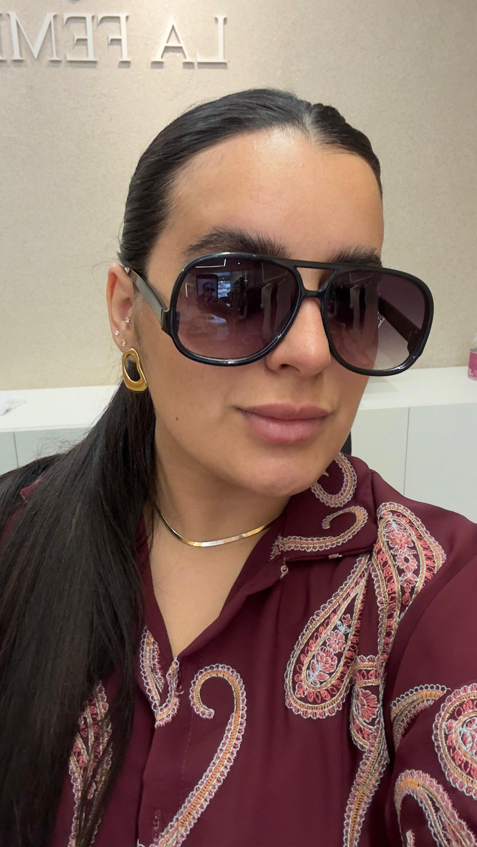 PatBo Aviador Preto Lente Degradê