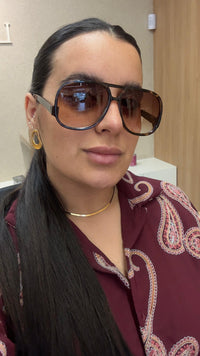 PatBo Aviador Tartaruga Lente Degradê