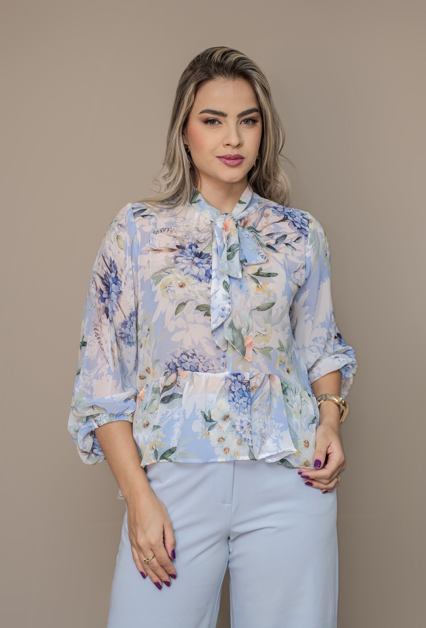 Bata Estampada C/Laço