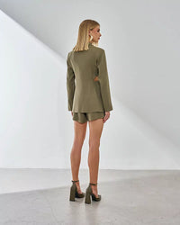 Blazer Linho Abetura Cintura