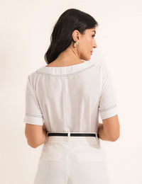 Blusa Pesponto Off