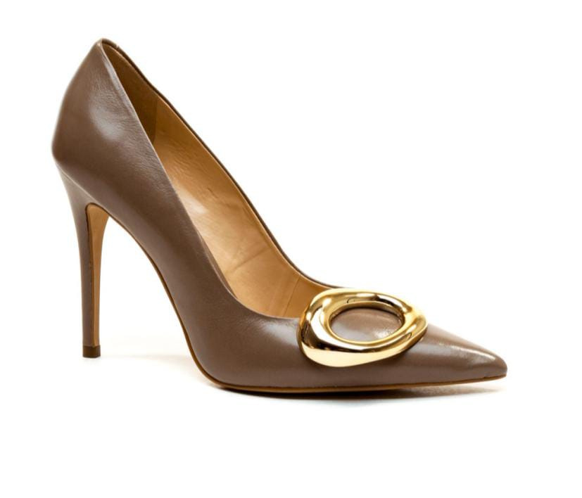 Sapatos New Venetto Couro Grigio