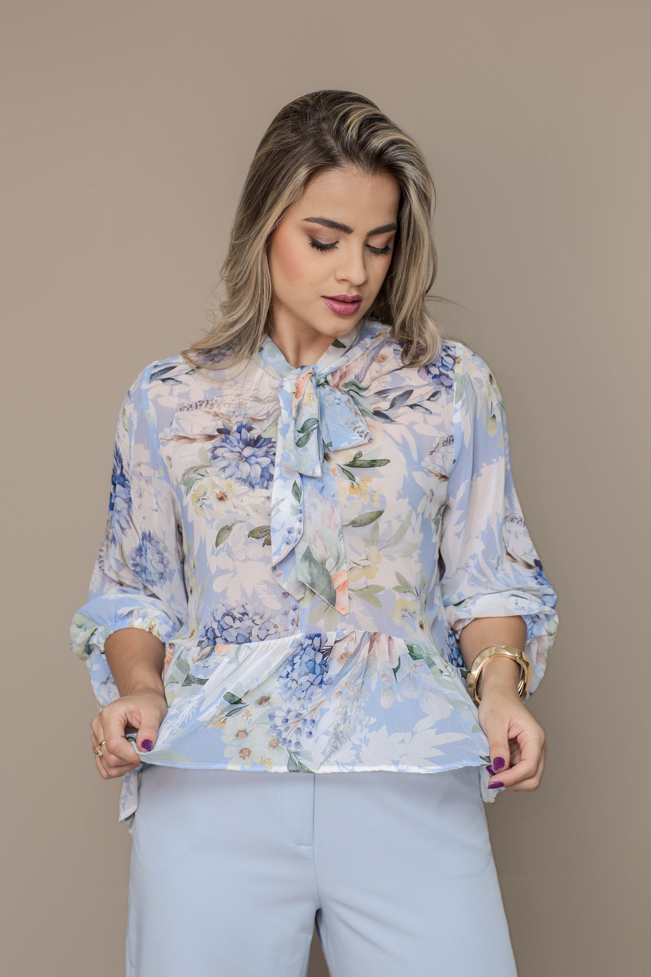 Bata Estampada C/Laço