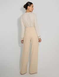 Calça Pantalona  Cru