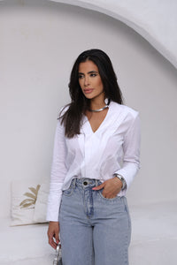 Camisa Tricoline Branca