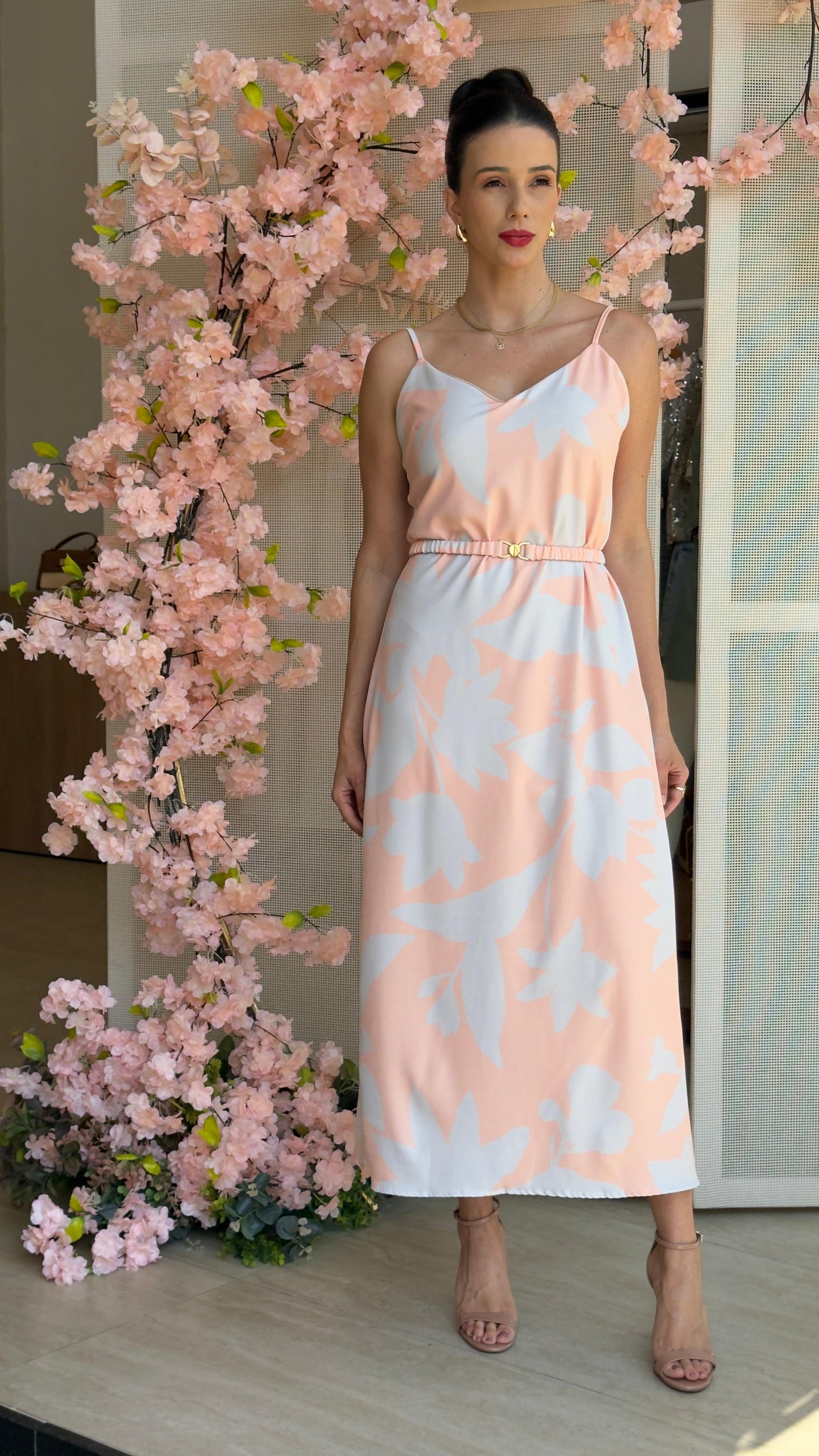 Vestido Longo Estampado