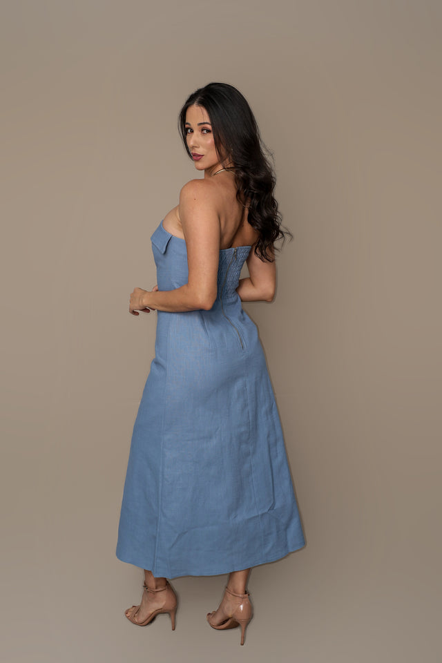 Vestido Ramie Lapela