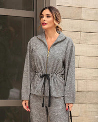 Casaco Moletinho Tile Black Purga