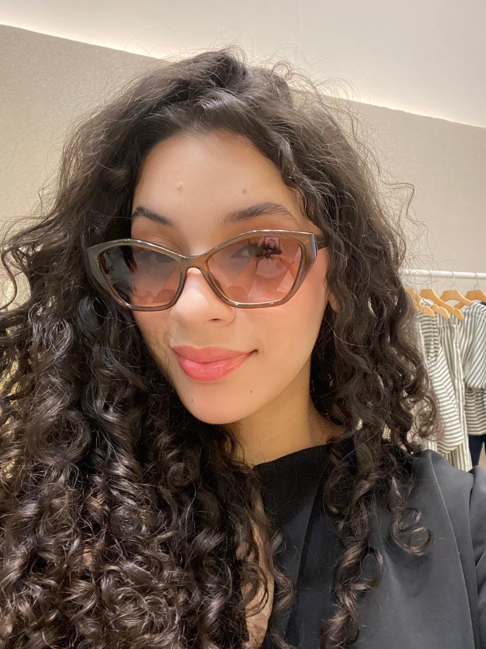 Imagine Pequeno Geometrico Marrom Lente Degradê