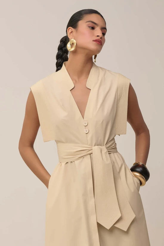 Vestido Pesponto Luna