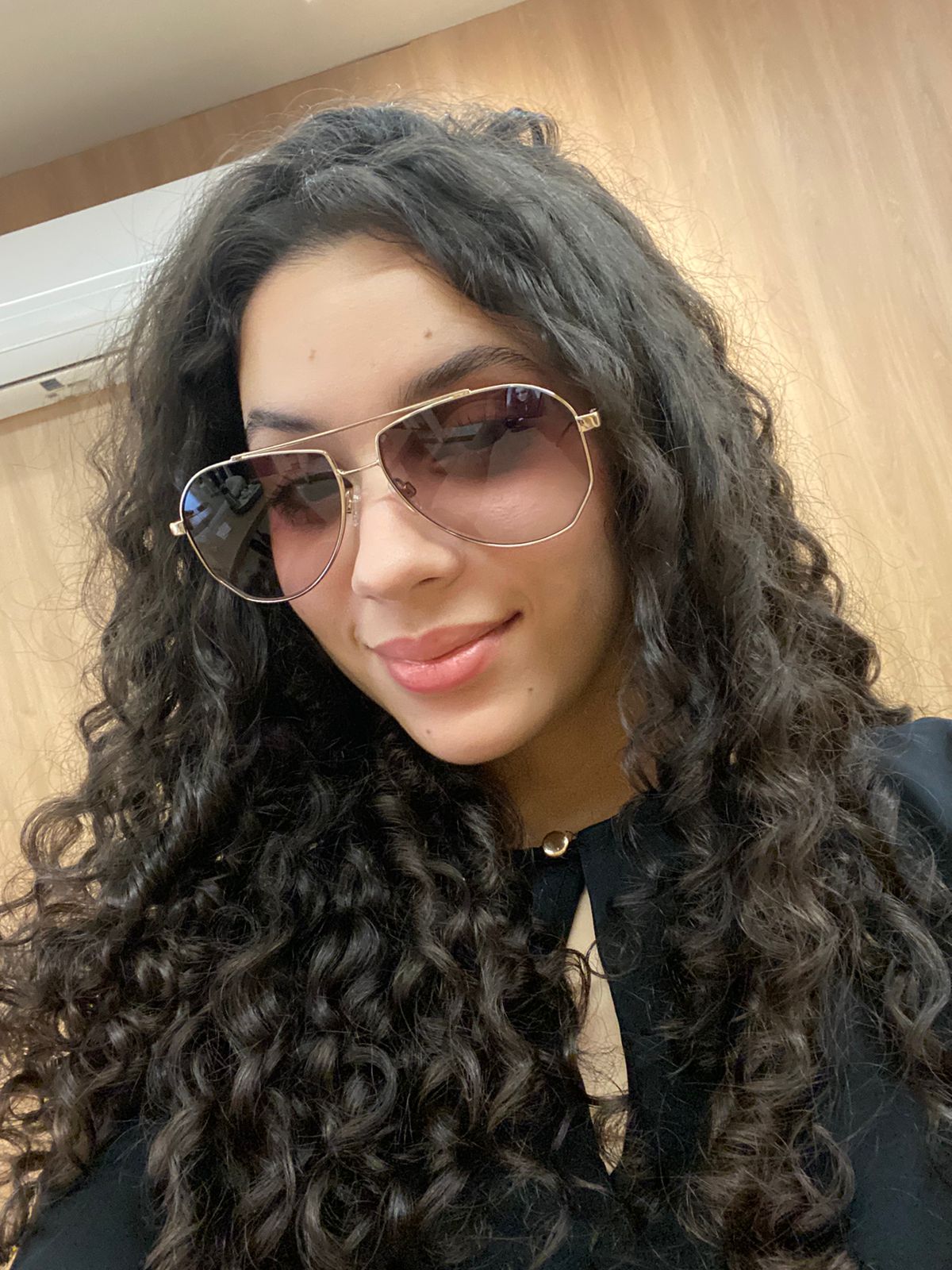 Aviador Metal Dourado Lente Marrom Degradê