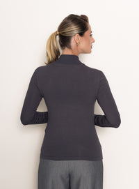 Blusa Gola Alta Cinza