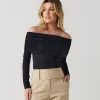 Blusa Soft Summer Ombro a Ombro 42 Preto