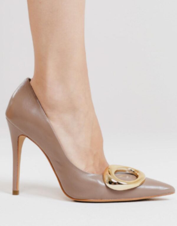 Sapatos New Venetto Couro Grigio